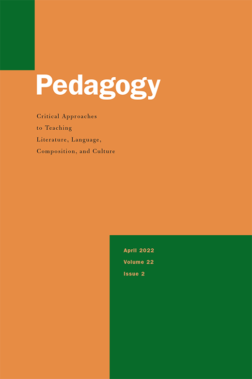 Pedagogy journal cover