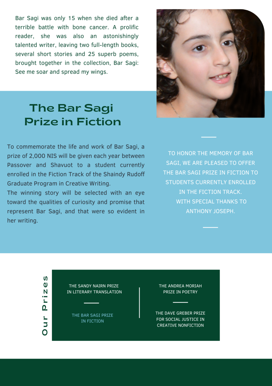 Bar Sagi- Fiction Prize