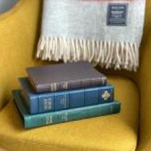 books on a chair